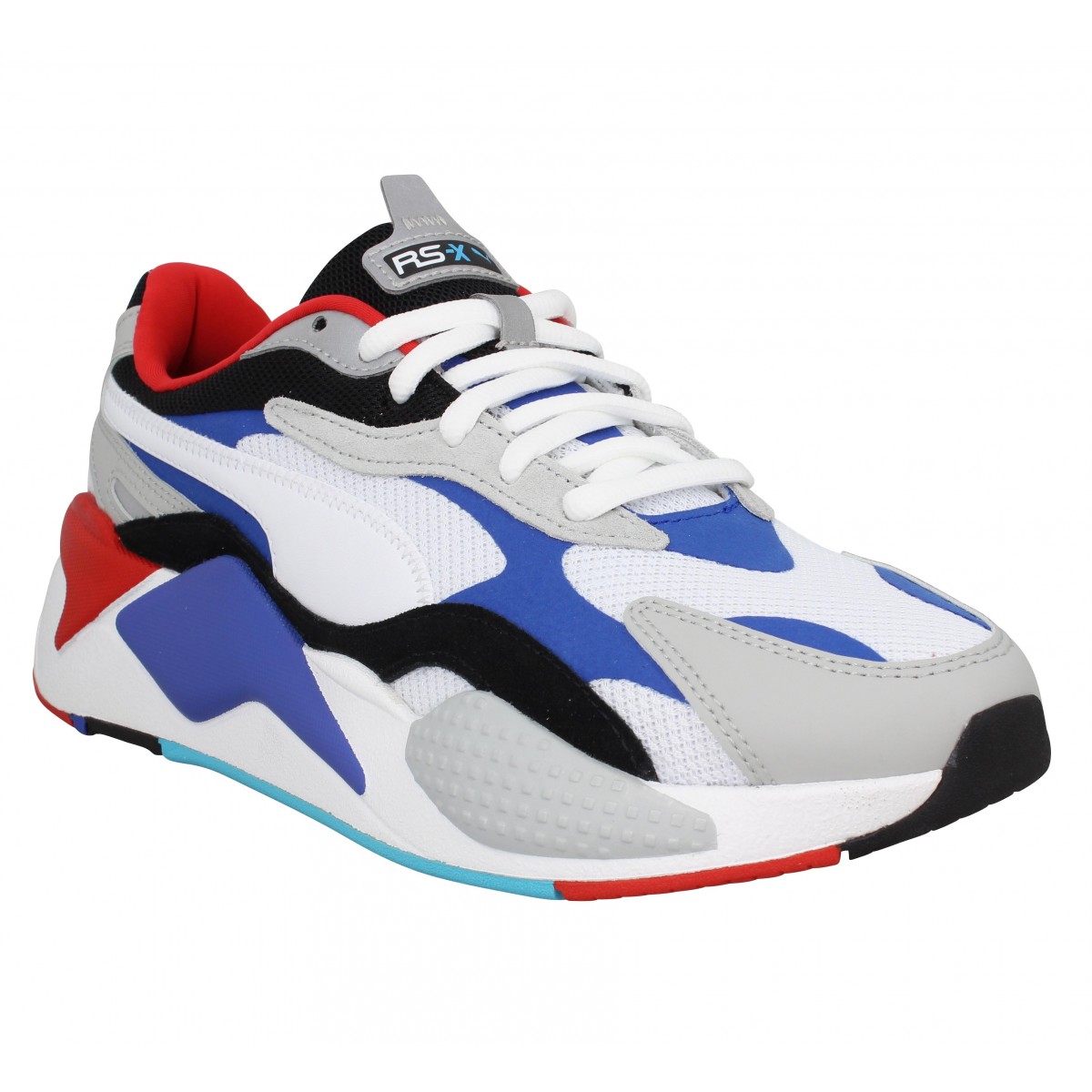 basket puma bleu et rouge