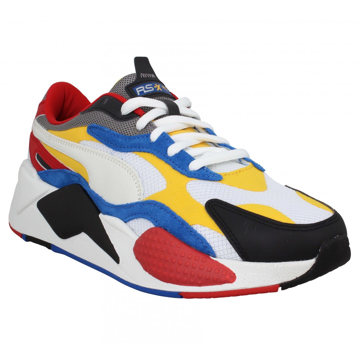 puma rouge bleu jaune