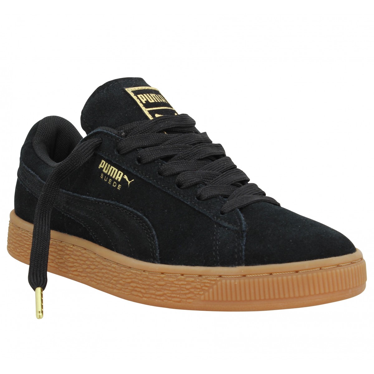 puma suede noir et rouge