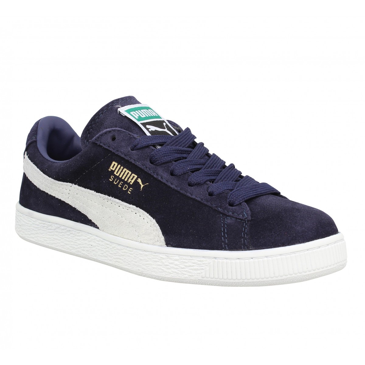 Baskets PUMA Suede Classic velours Femme Marine