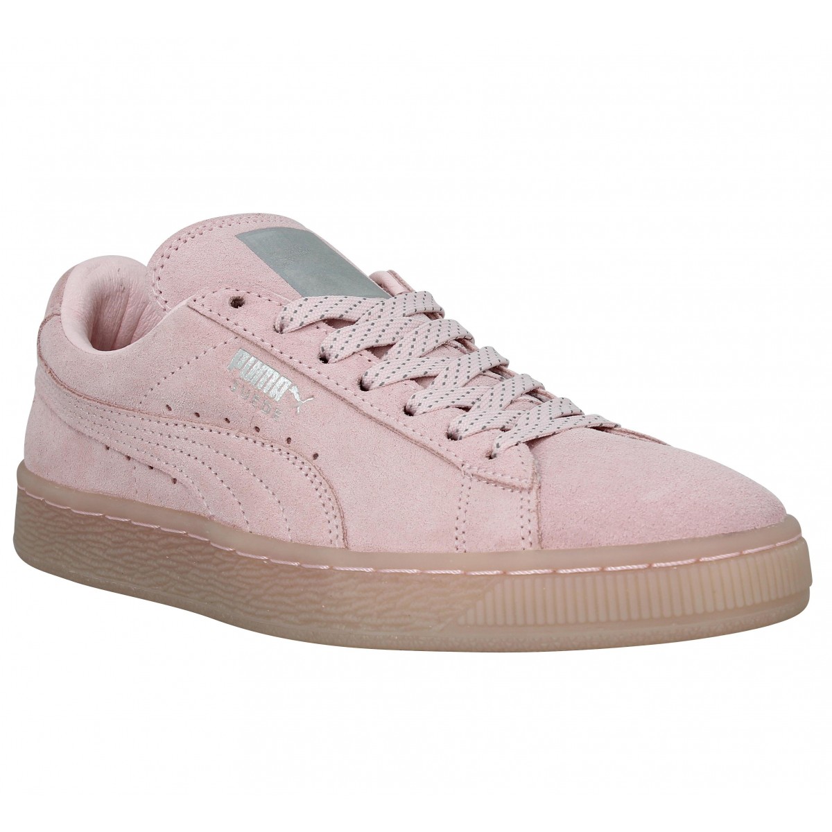 Baskets puma suede store classic mono femme rose