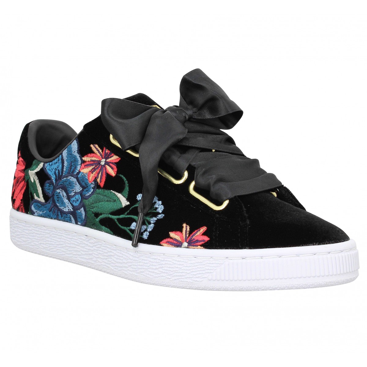 chaussure puma suede heart femme