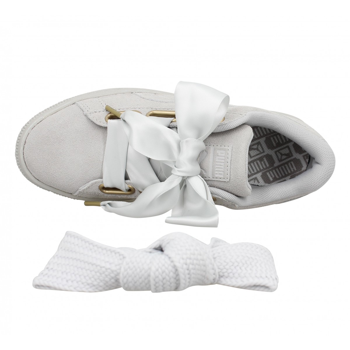 Puma heart store grise femme