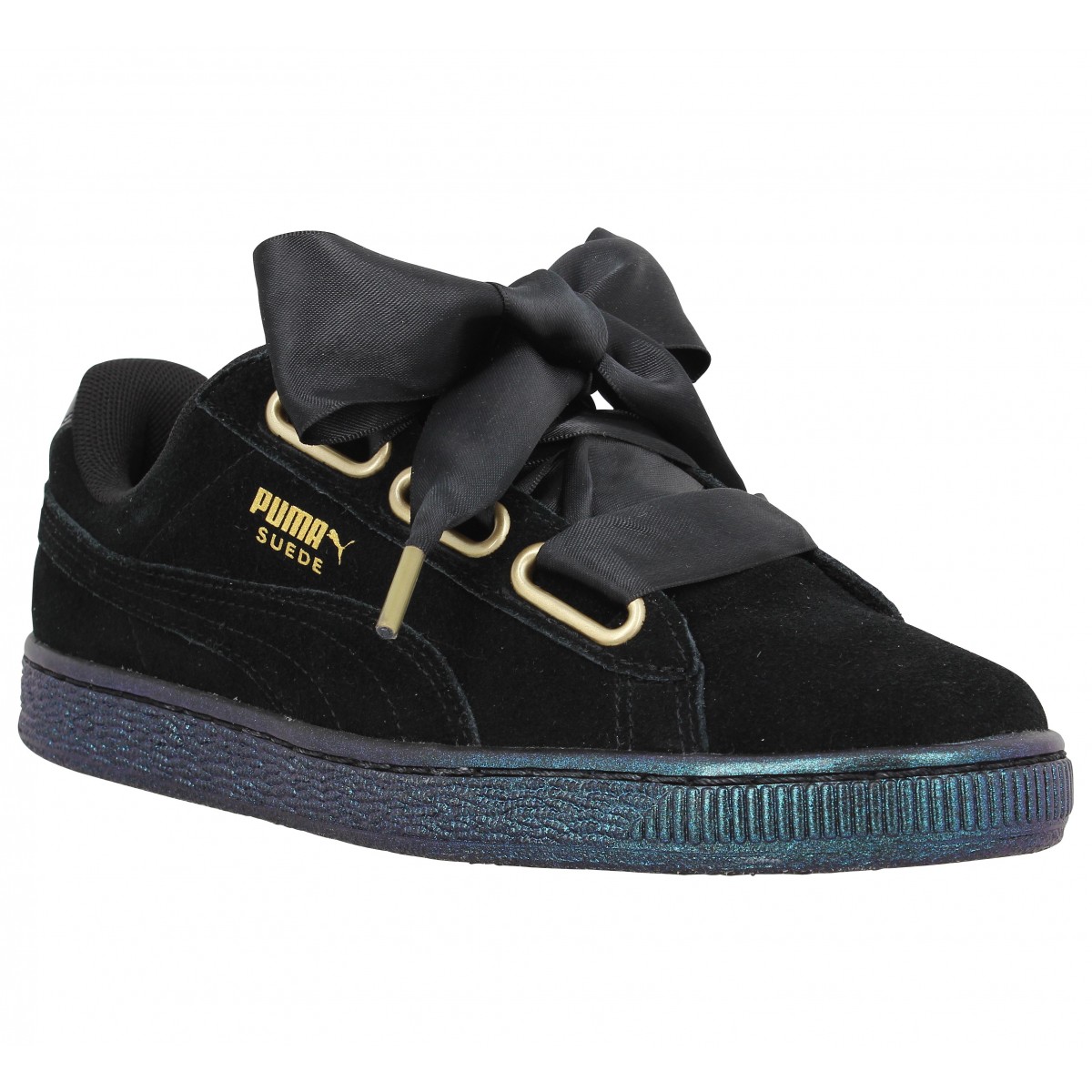 puma basket heart noir femme