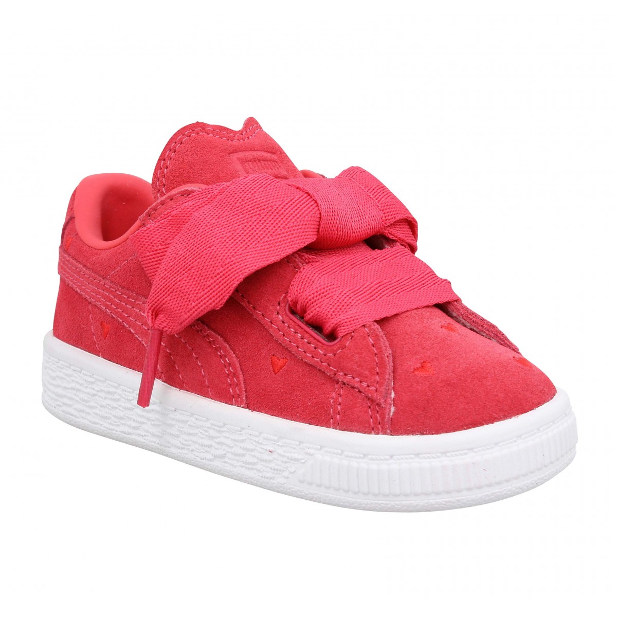 puma suede heart rose