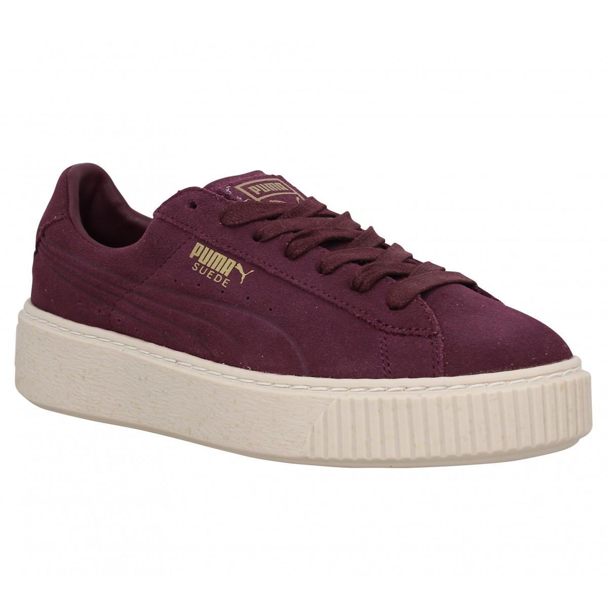 Puma suede rouge bordeaux femme 2025