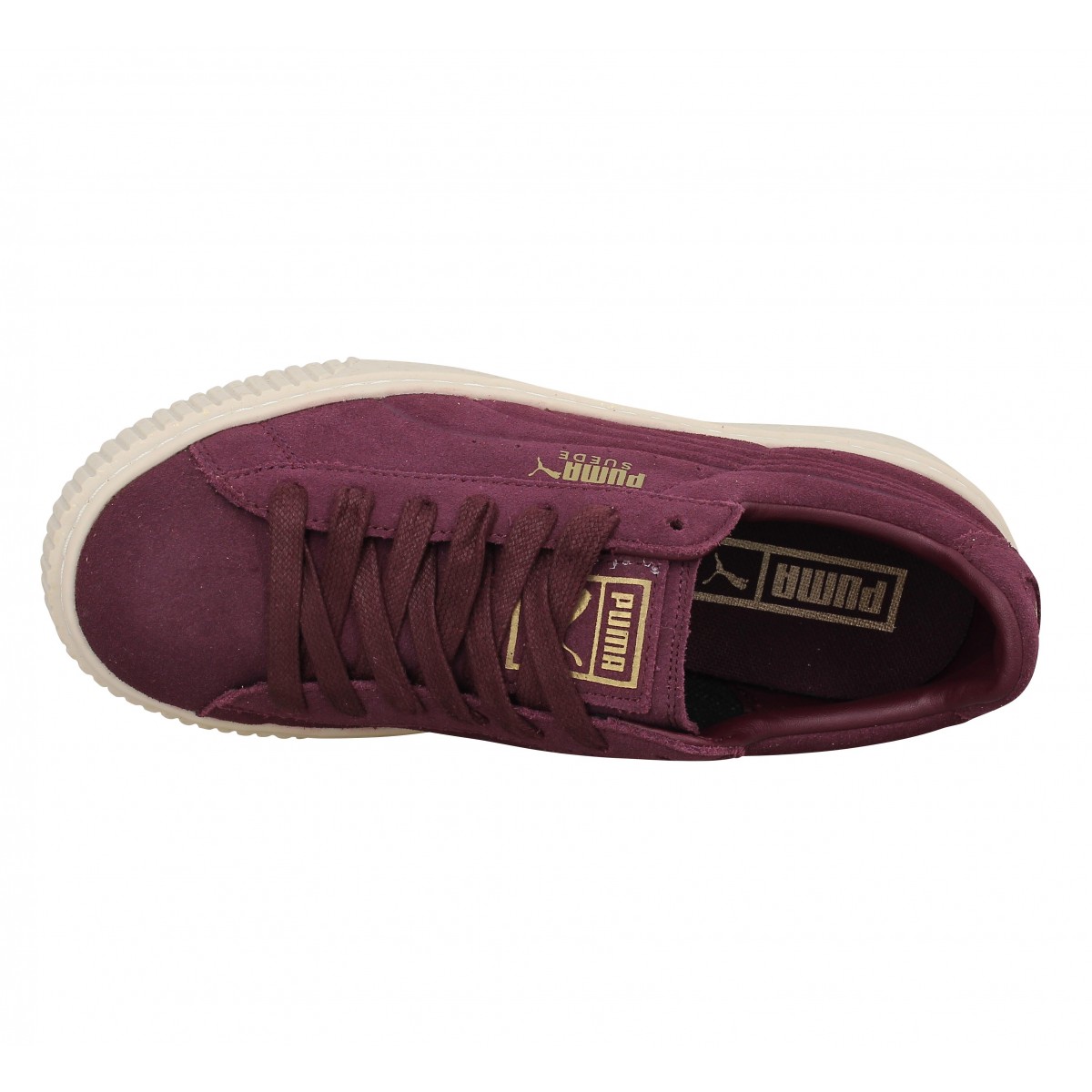 puma suede bordeaux enfant
