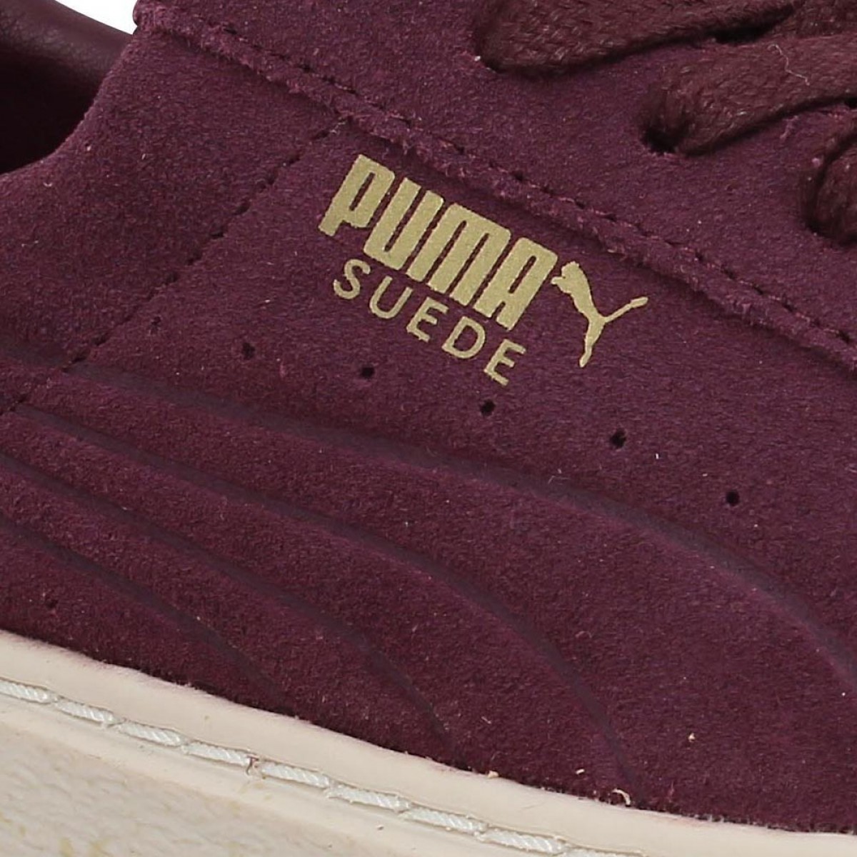 puma suede platform rouge
