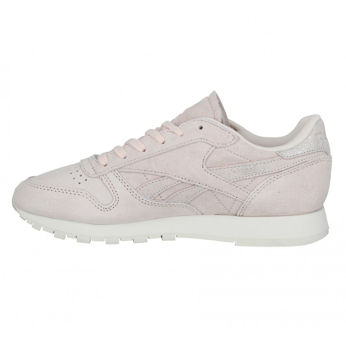 reebok classic leather femme rose pale