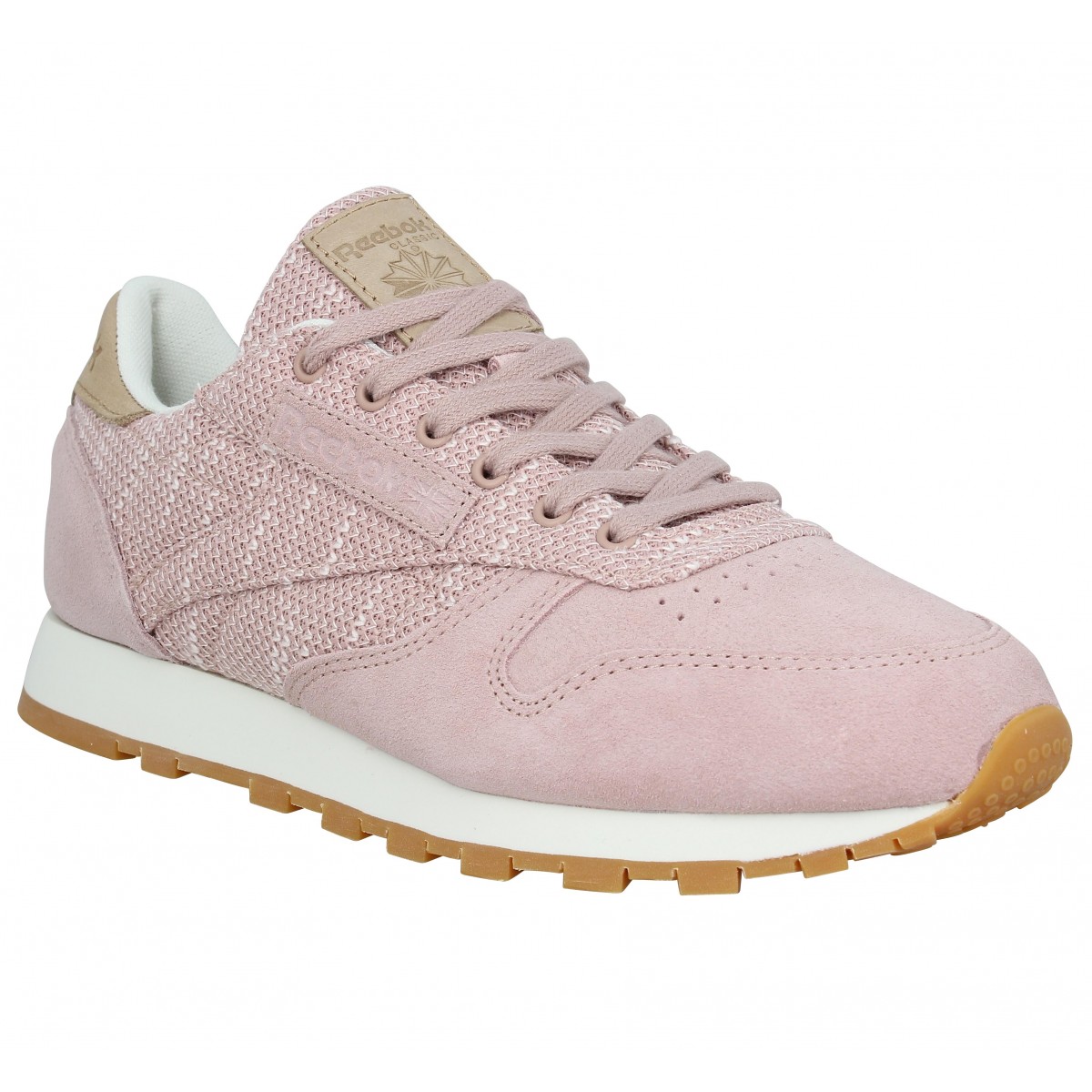 basket reebok femme rose et noir