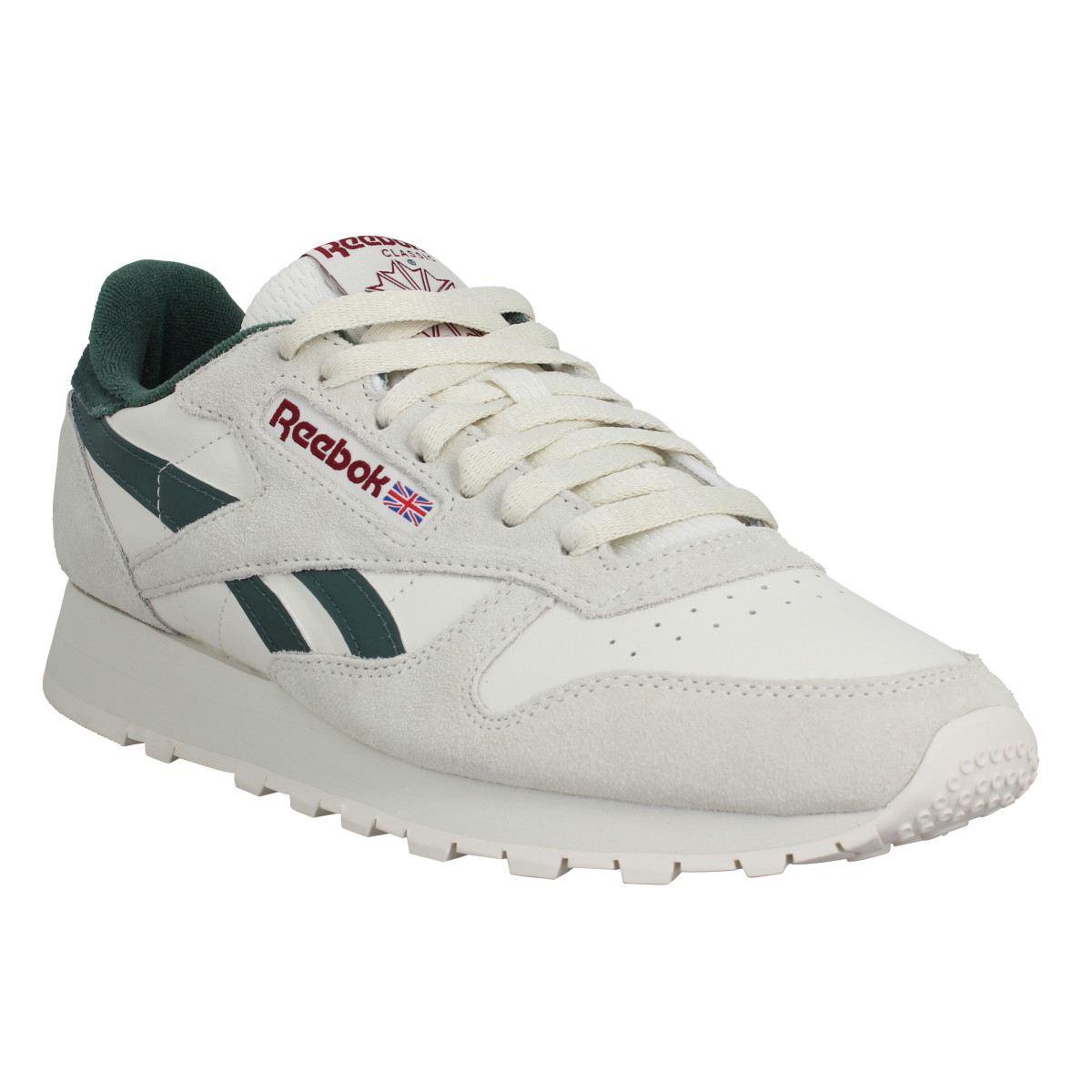 REEBOK Classic Leather velours toile Homme-40-Chalk Green