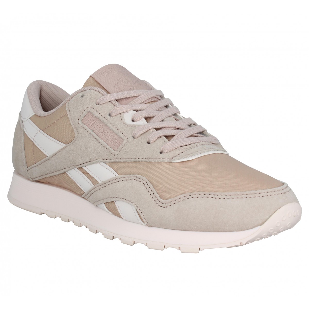 reebok classic nylon femme beige