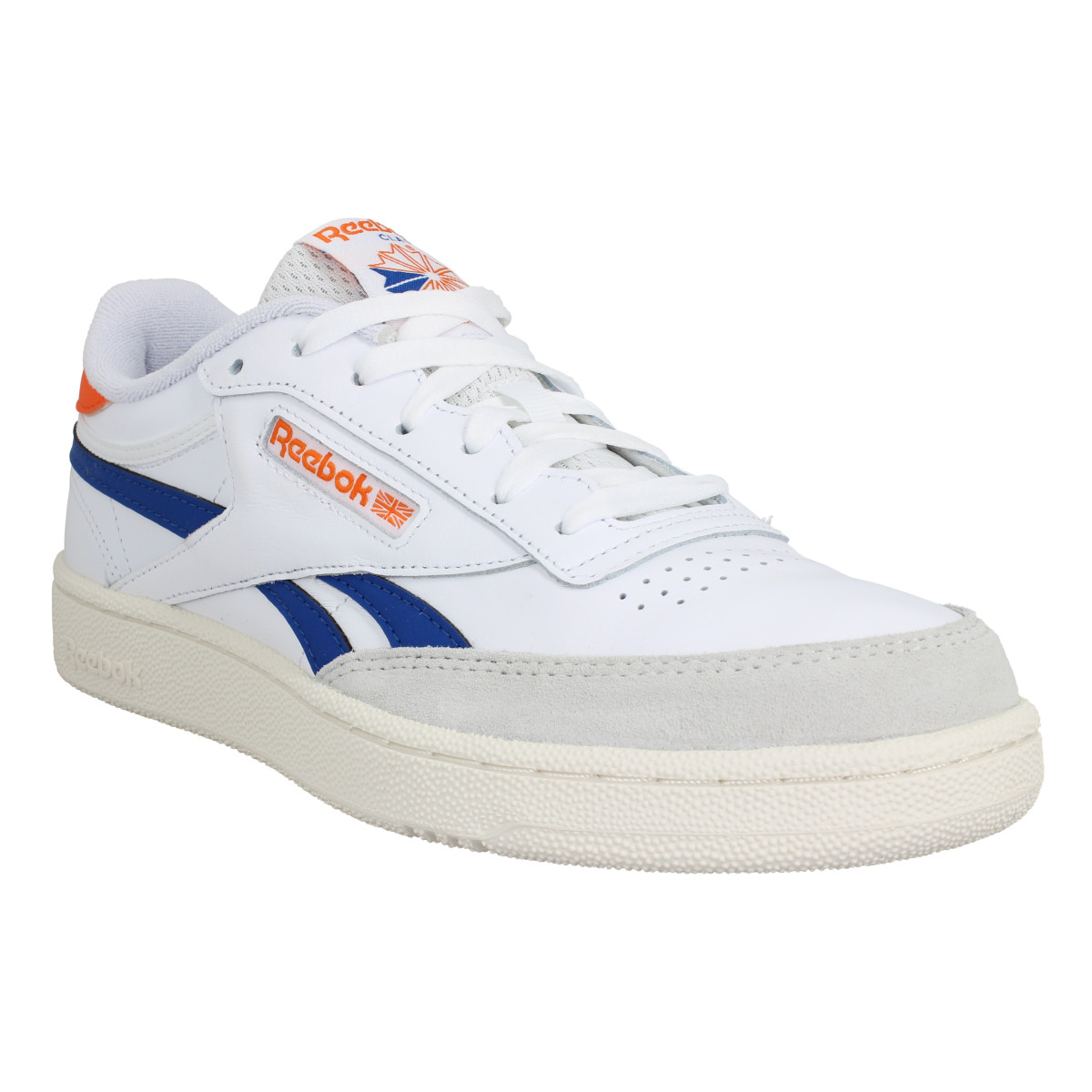 Reebok club c revenge cuir homme white orange homme Fanny chaussures