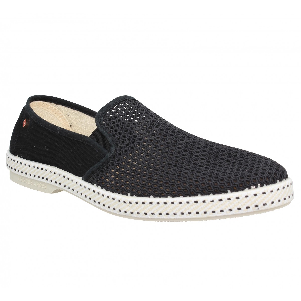 Espadrilles RIVIERAS Classic 20 toile Homme Noir