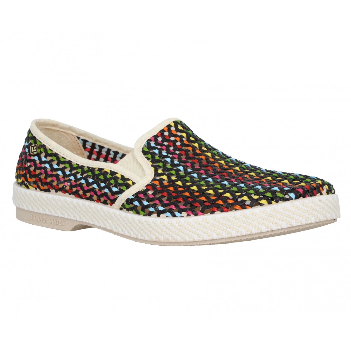 Rivieras lord zelco tresse femme rainbow | Fanny chaussures