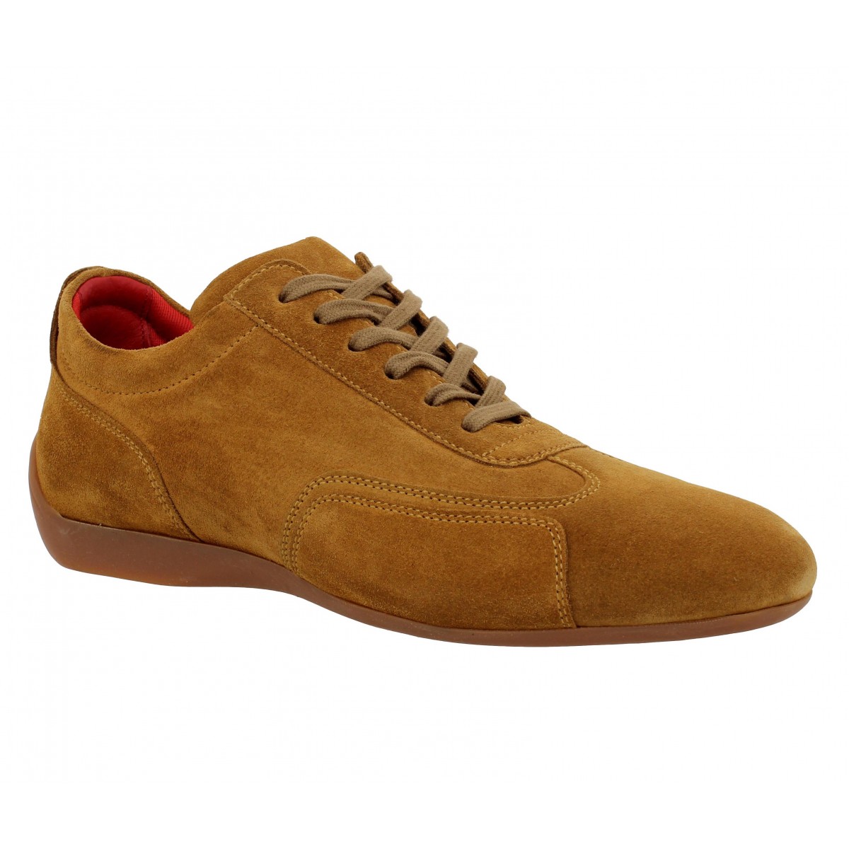 Chaussures à lacets SABELT Granturismo velours Homme Tabac