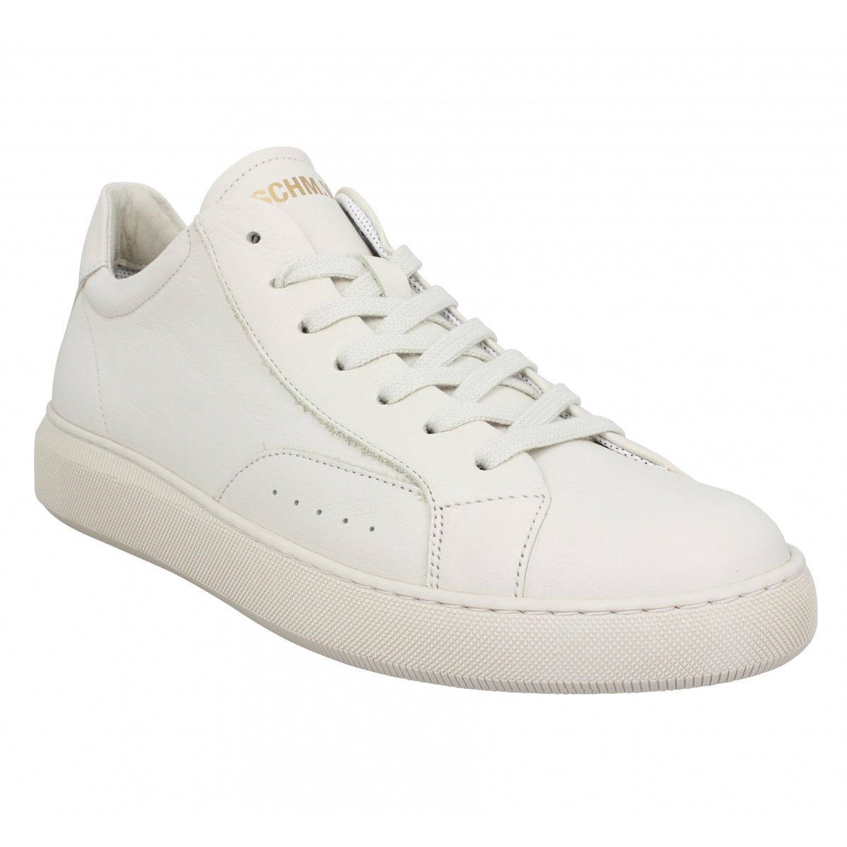 Baskets SCHMOOVE Clear Sneaker cuir Homme Off White