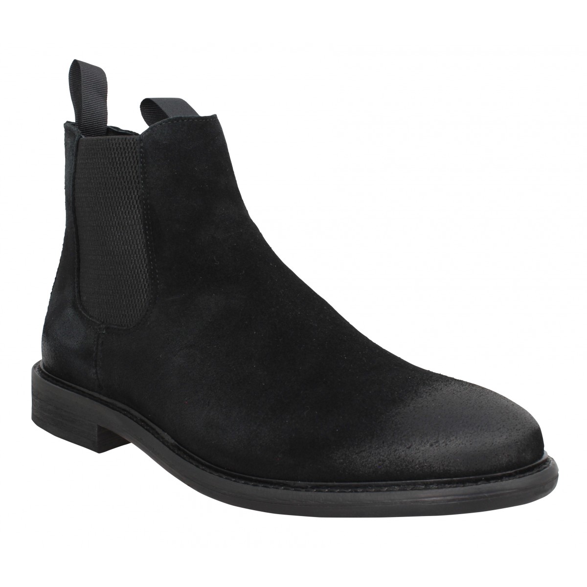 Bottines SCHMOOVE Pilot Chelsea velours Homme Black