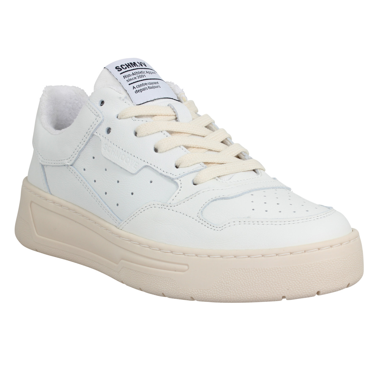 Baskets SCHMOOVE Smatch New Trainer cuir Femme Blanc