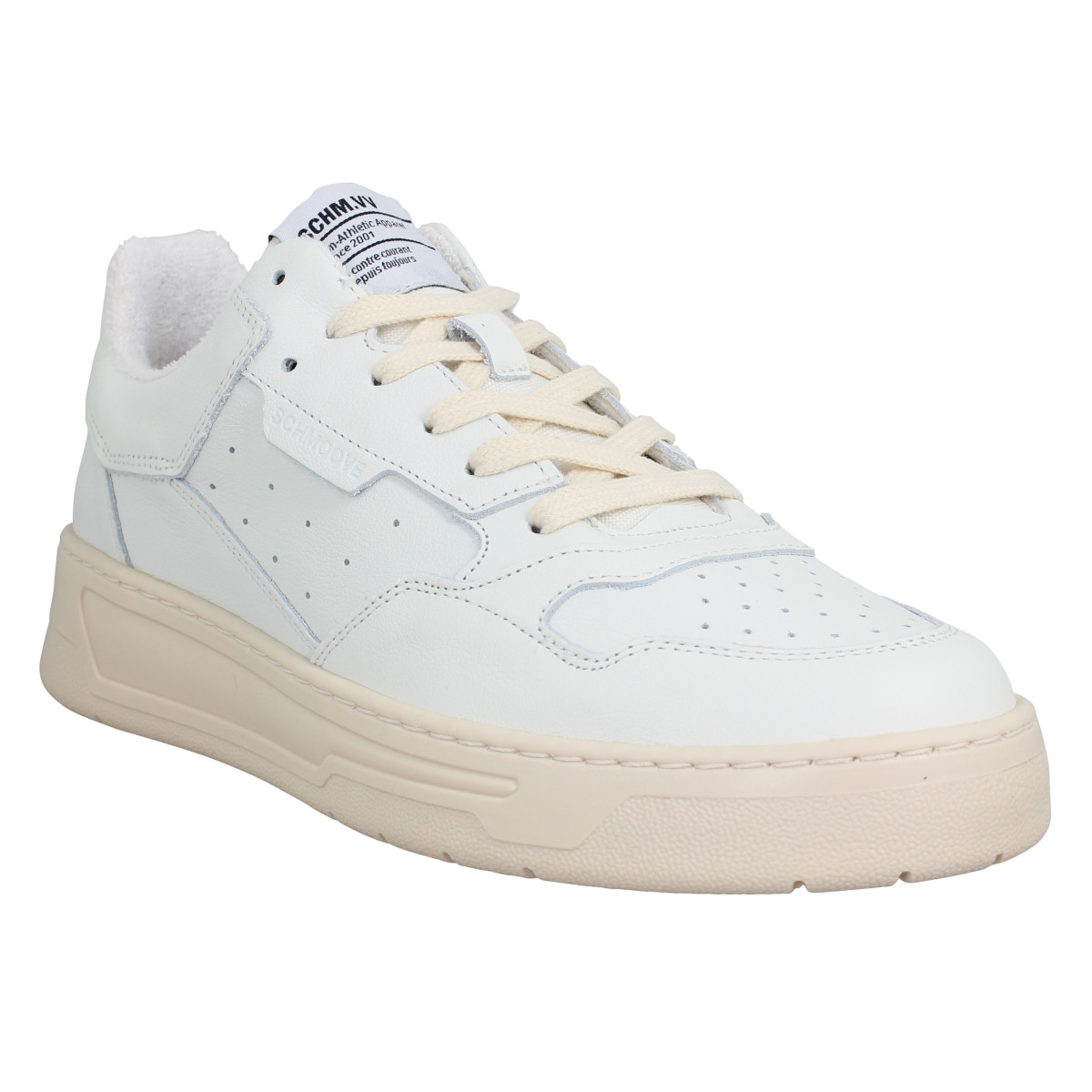 Baskets SCHMOOVE Smatch New Trainer cuir Homme Blanc