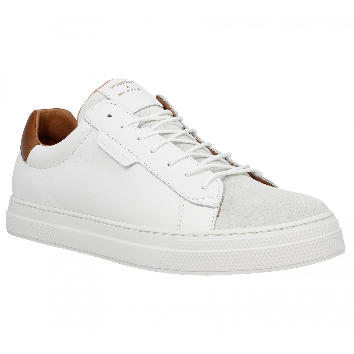 Baskets SCHMOOVE Spark Clay Blanc Cognac
