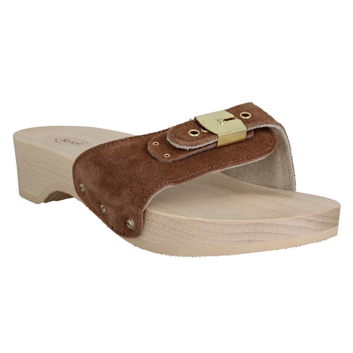 Mules SCHOLL Pescura Heel suede Femme Cognac