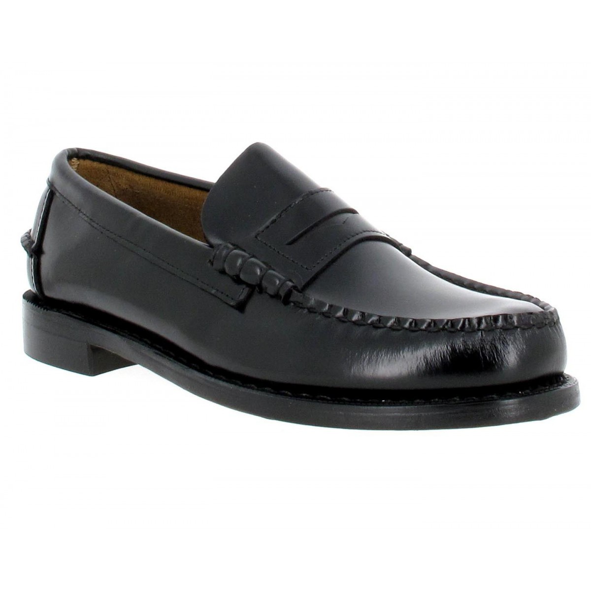 Sebago classic homme noir Fanny chaussures