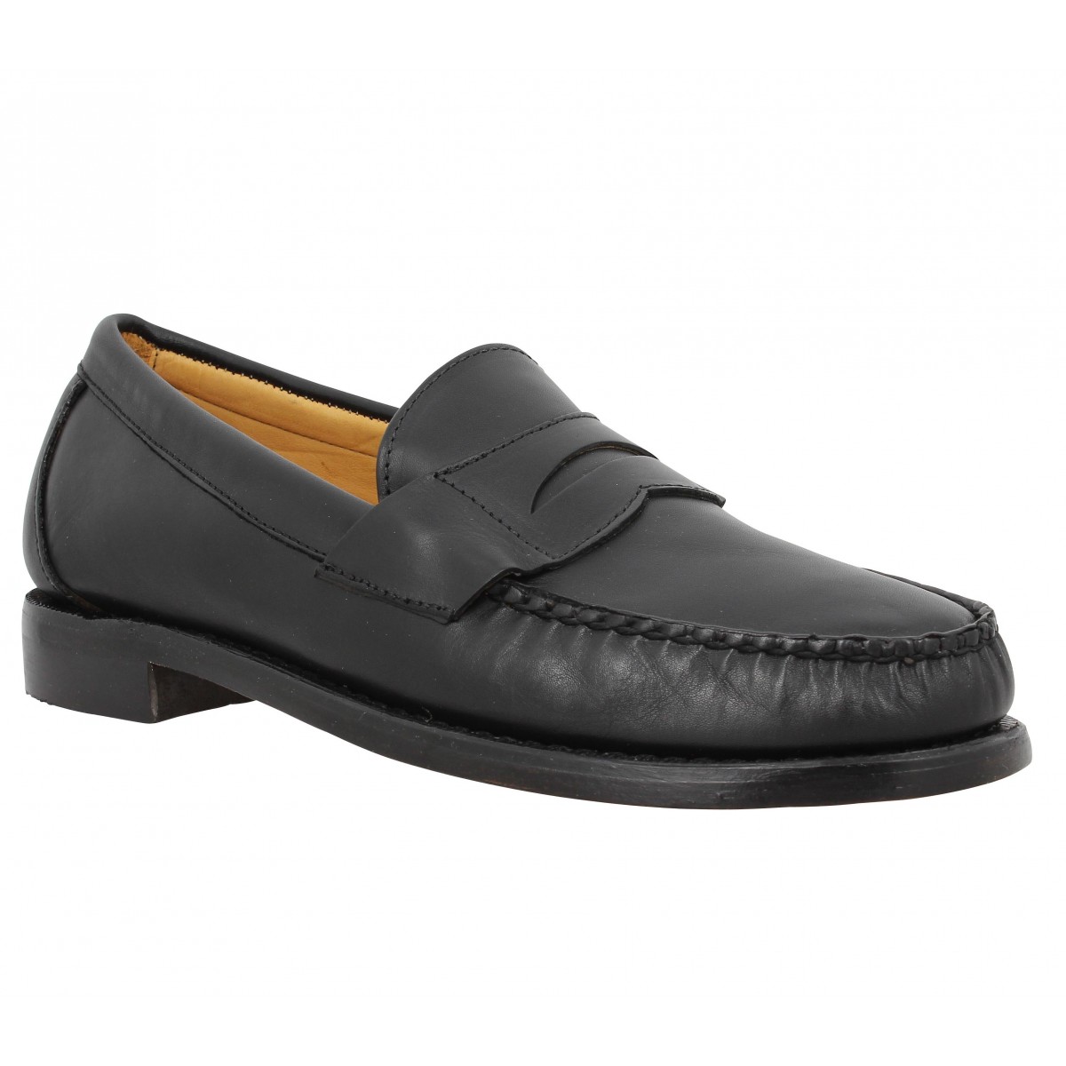 Mocassins SEBAGO Crest Cayman cuir Homme Noir