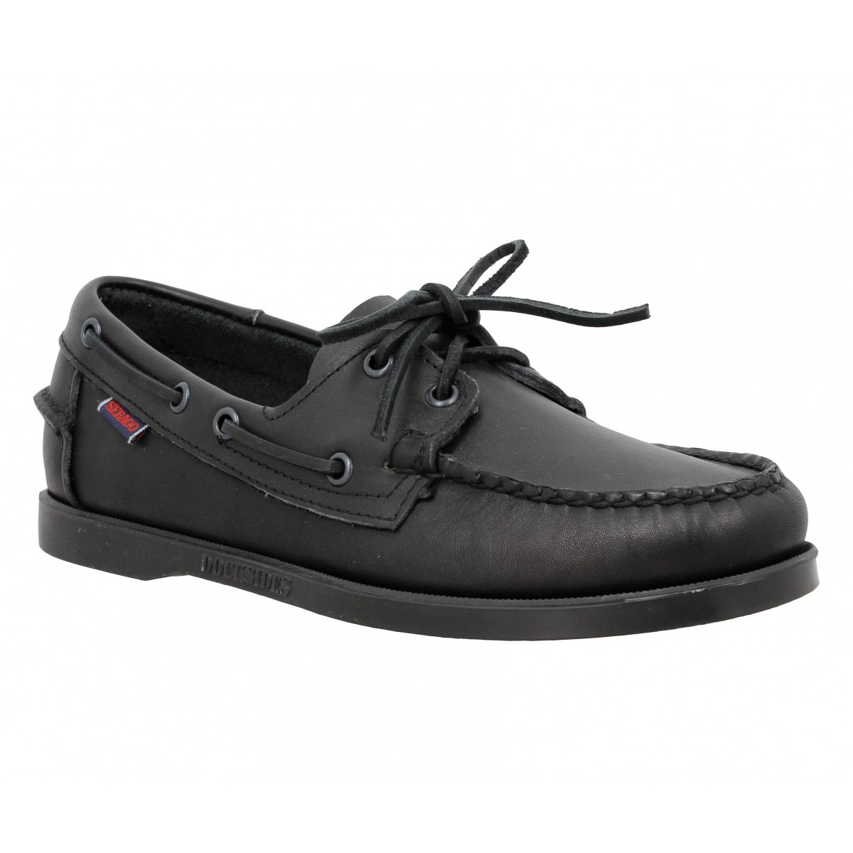 Chaussures bateaux SEBAGO Docksides cuir Homme Black