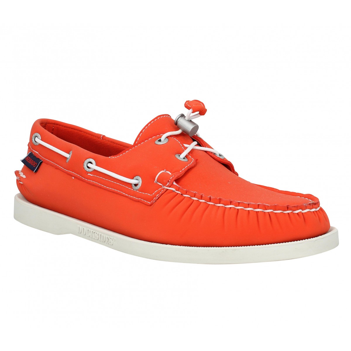 Chaussures bateaux SEBAGO Docksides neoprene Homme Orange