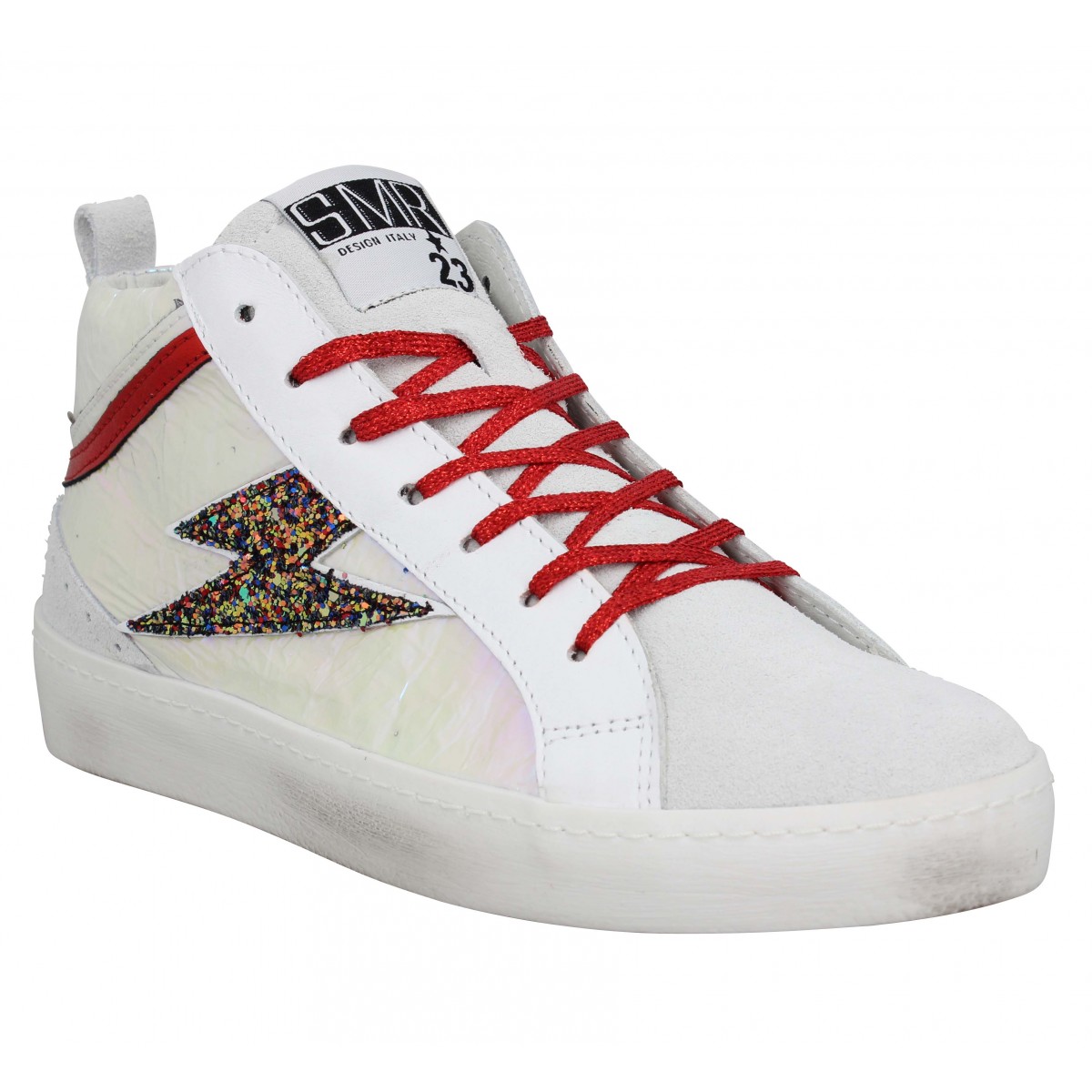 Semerdjian alfa velours metal femme blanc holo femme | pcyredes.com