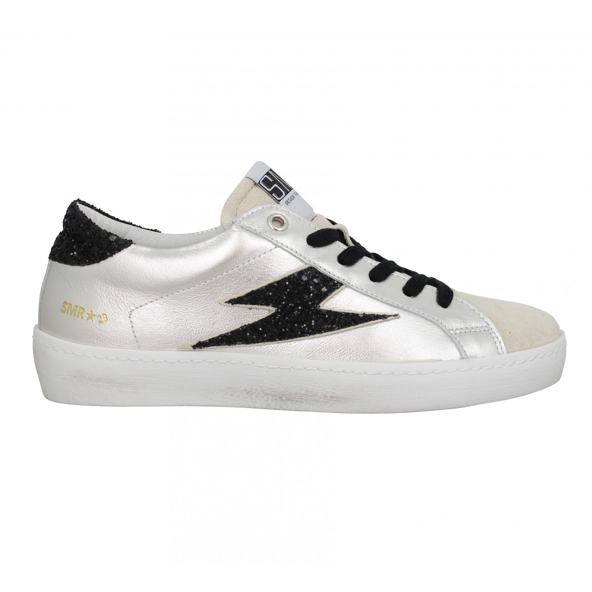 Semerdjian catri velours cuir femme platine femme Fanny chaussures