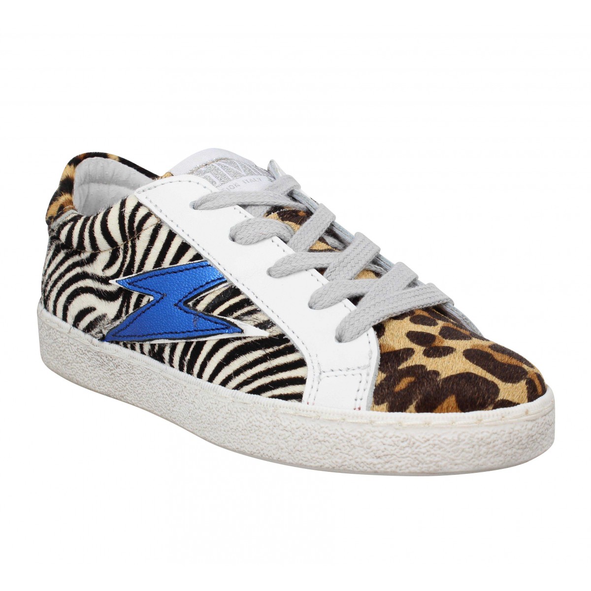 Toutes nos marques Semerdjian eloise cuir leopard enfant camel