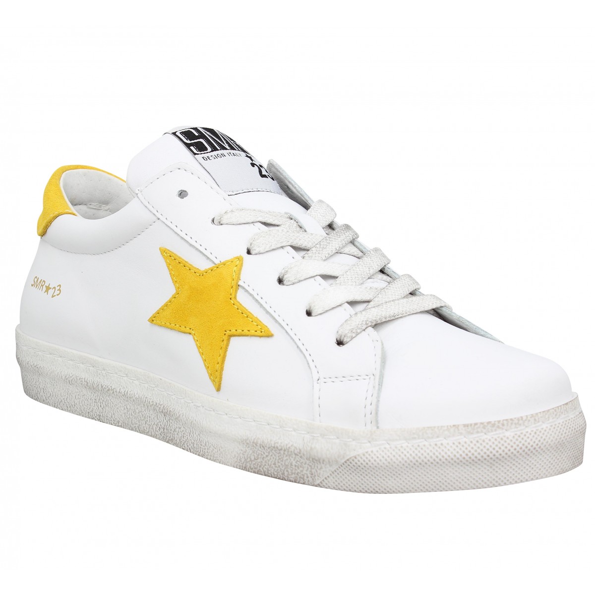Basket blanche et jaune shop