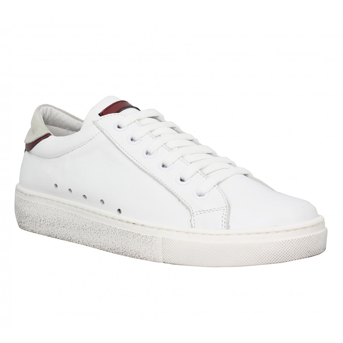 Baskets SEMERDJIAN Gilda cuir Femme Blanc