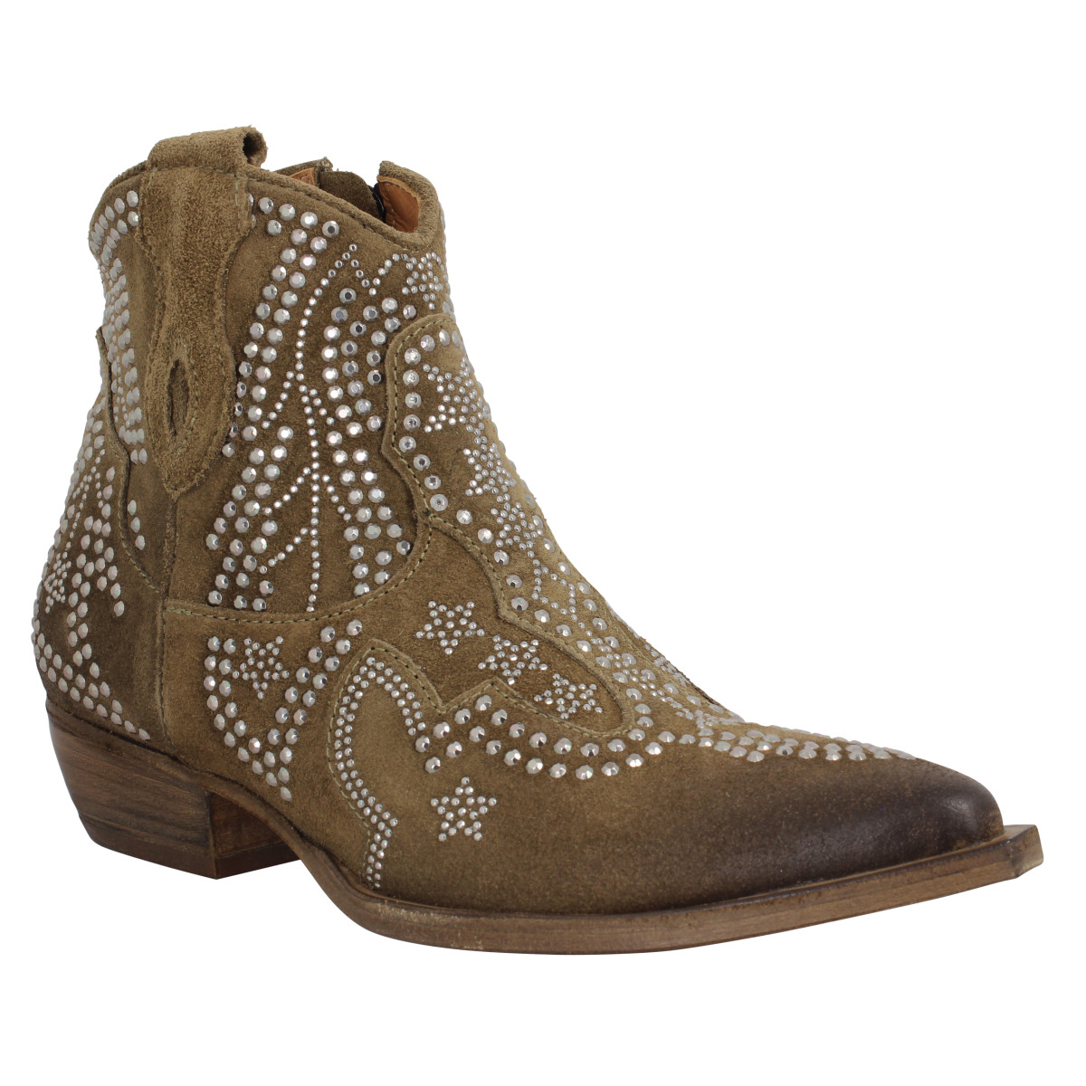 Bottines SEMERDJIAN M5 velours Femme Sesame