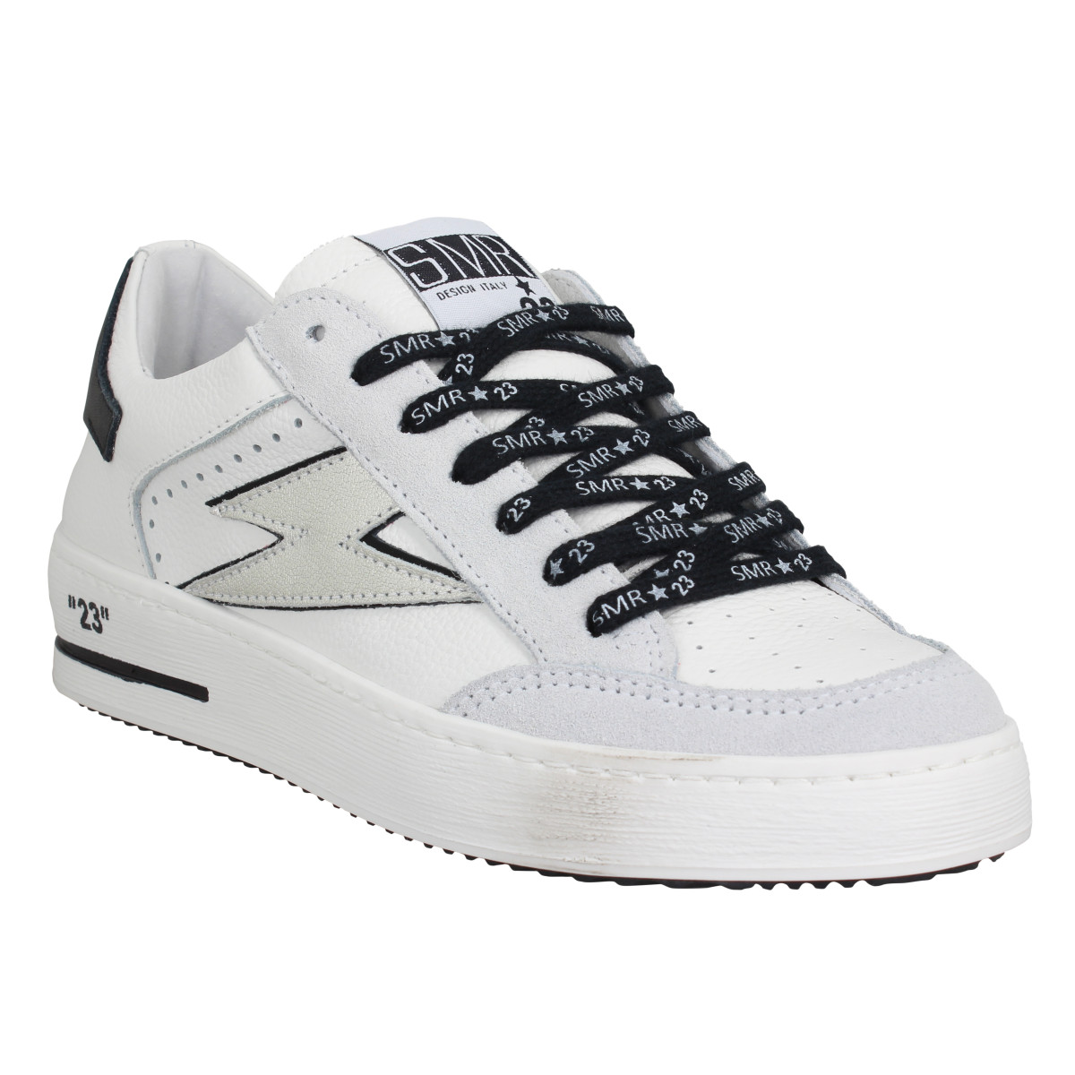 Baskets SEMERDJIAN Noubar cuir velours Femme Blanc