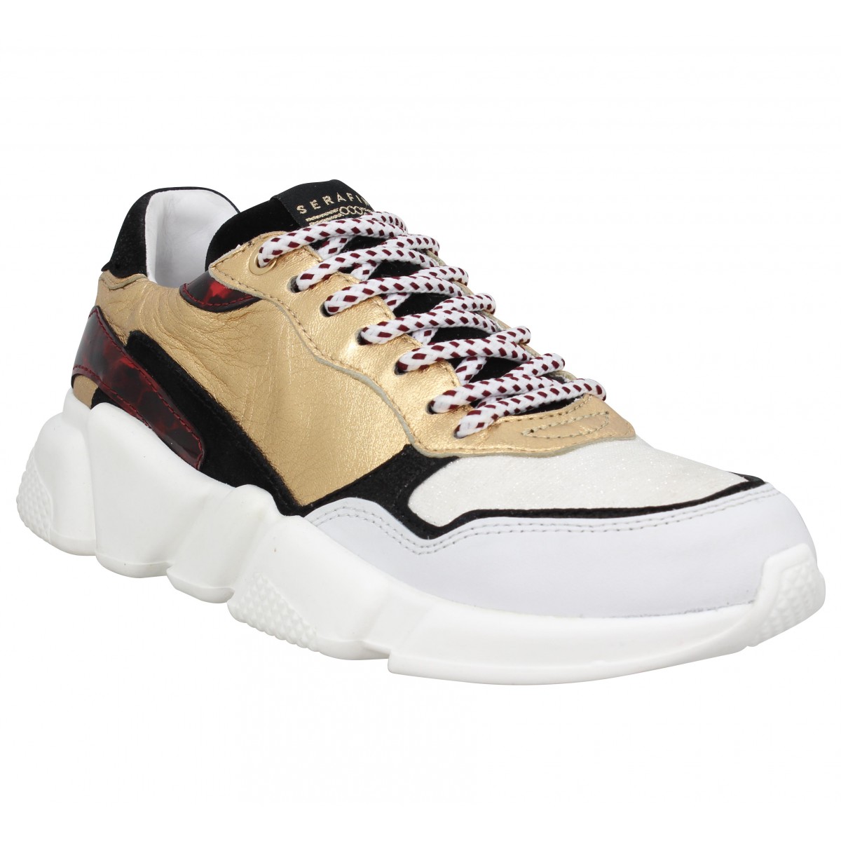 Serafini oregon cuir femme gold femme | Fanny chaussures
