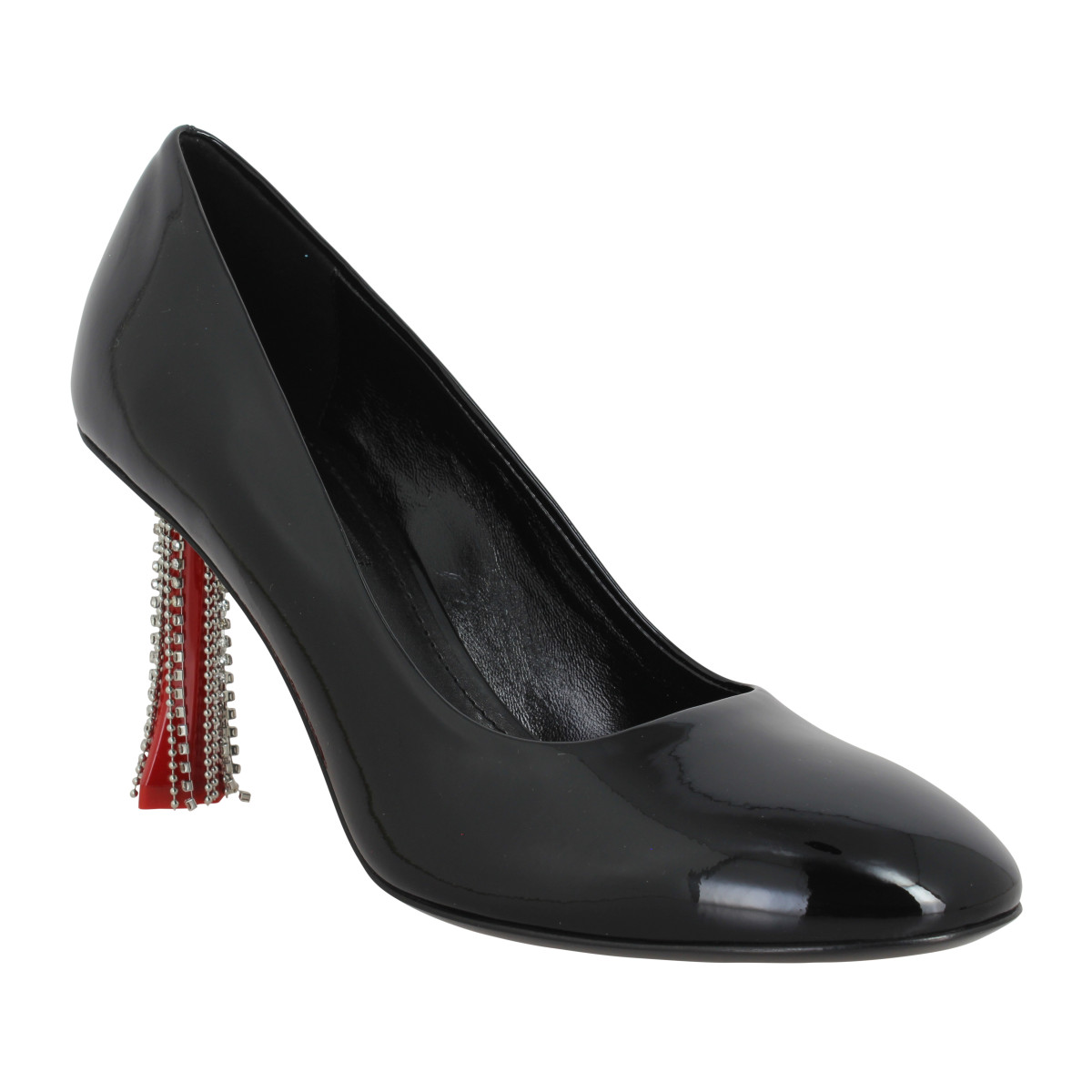 Escarpins SONIA RYKIEL Valence Pump cuir vernis Femme Noir