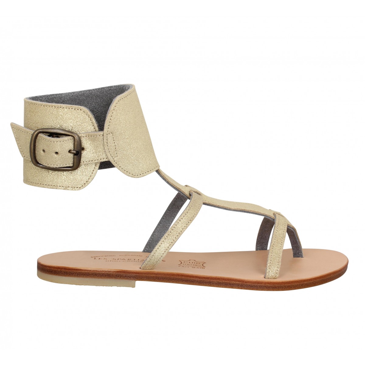 SPARTIATES PHOCEENNES Alicia cuir Femme Or