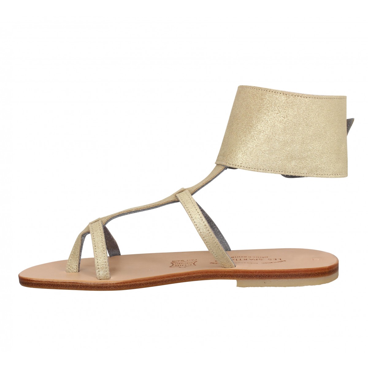 SPARTIATES PHOCEENNES Alicia cuir Femme Or