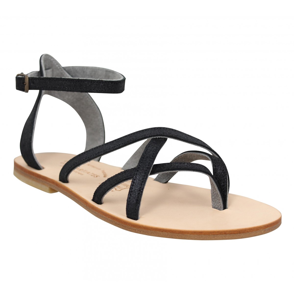 Spartiates noires best sale