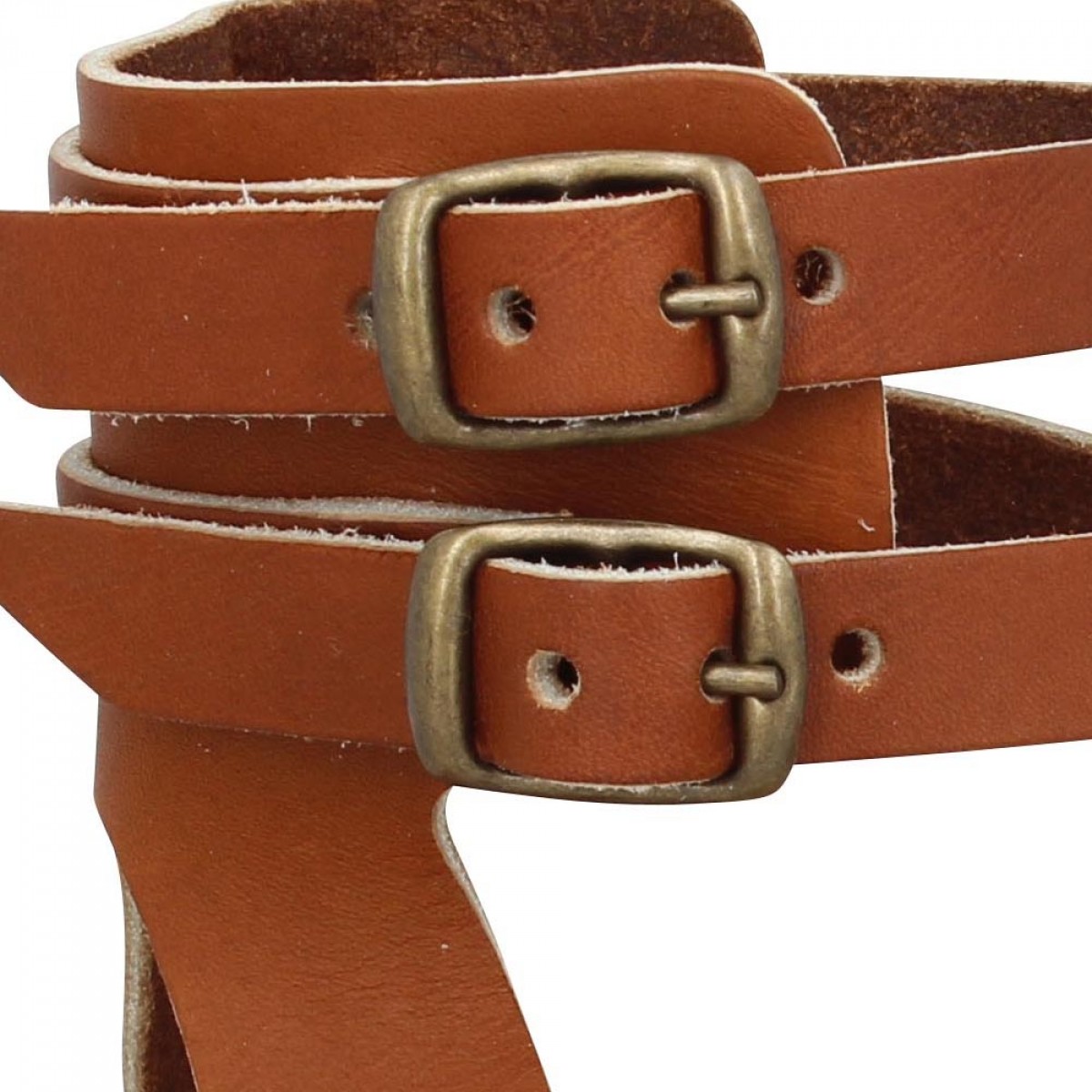 Spartiate marron clearance femme