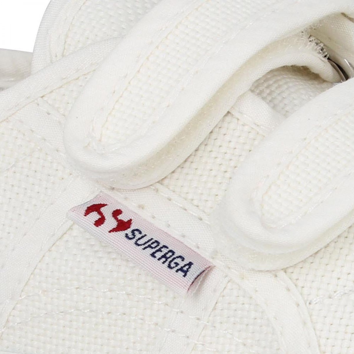 Superga 2750 velcro enfant blanc Fanny chaussures