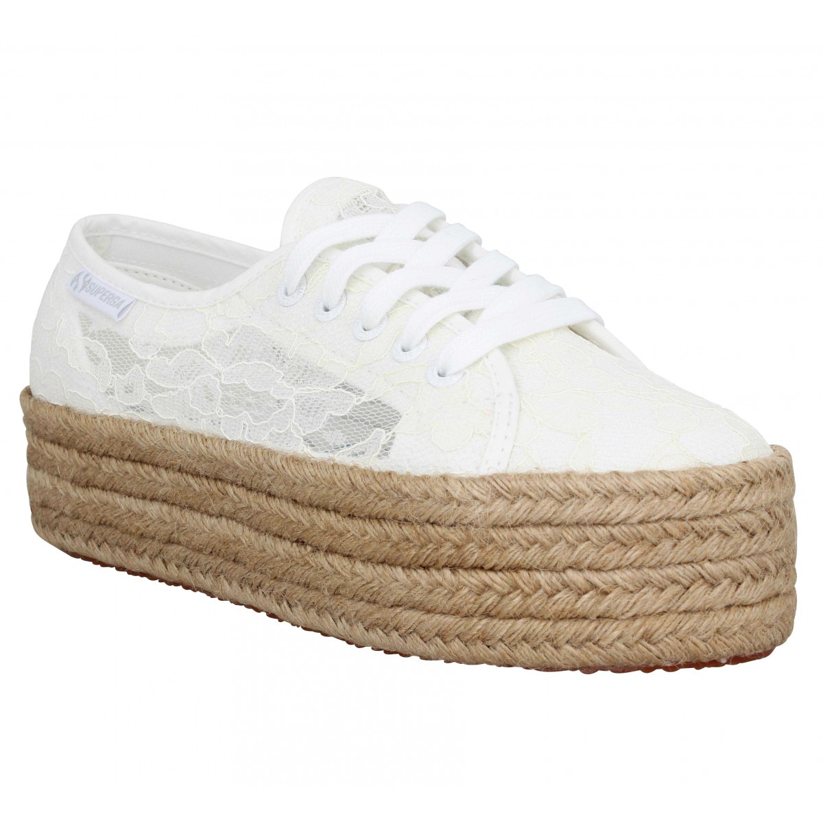 Superga dentelle blanche best sale