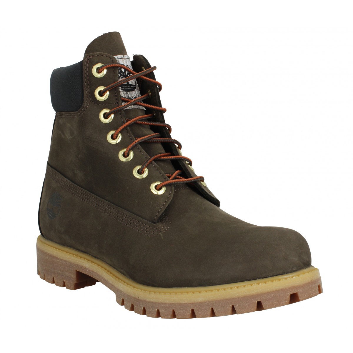 TIMBERLAND 6in Premium WP velours Homme-40-Dark Brown