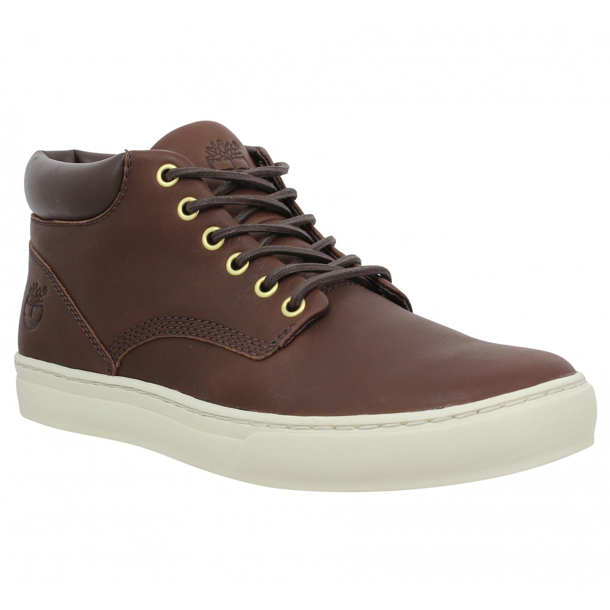 chukka timberland en cuir marron