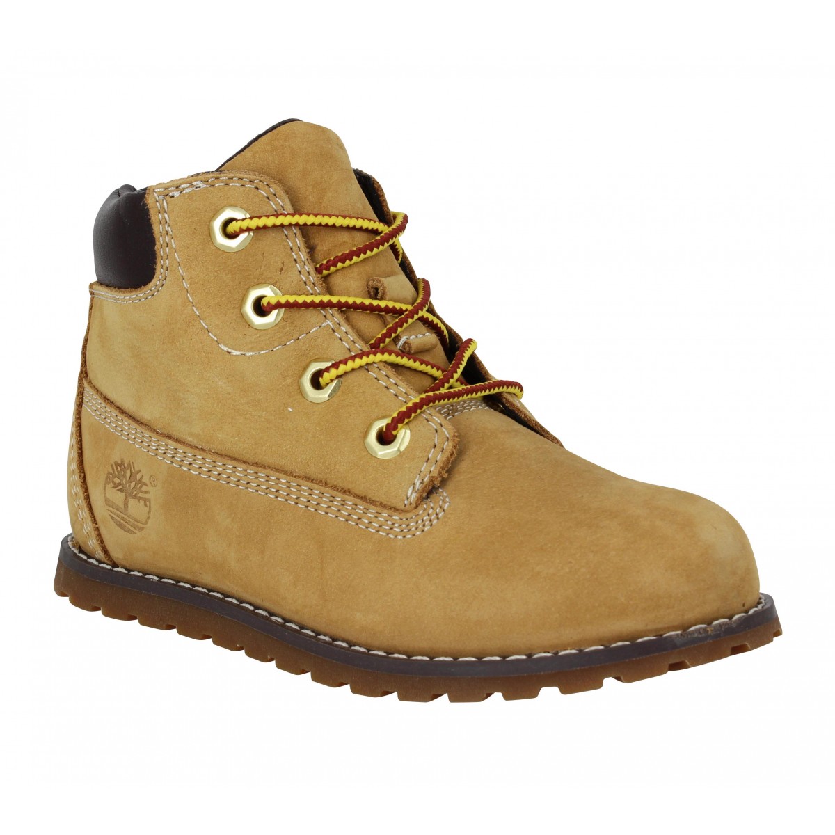 Bottines TIMBERLAND Pokey Pine 6in Boot velours Enfant Ocre