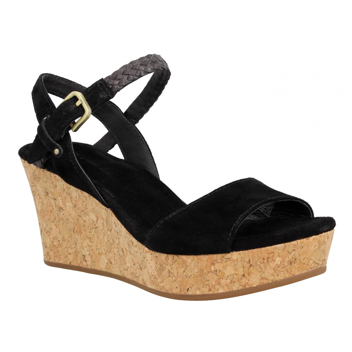 Compensées UGG AUSTRALIA Alessio velours Femme Noir