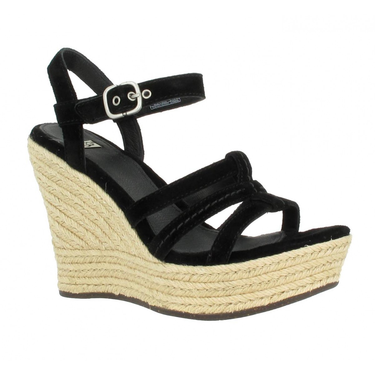 Compensées UGG AUSTRALIA Callia velours Femme Noir